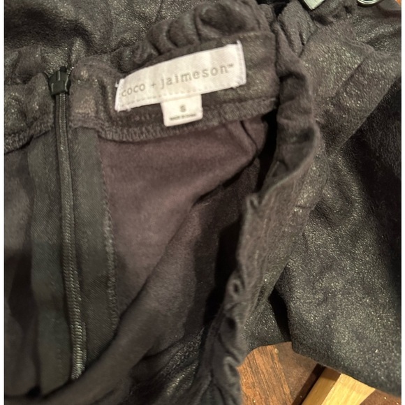 Coco + Jaimeson Mini Skirt Size Small Black Suede - Picture 8 of 9